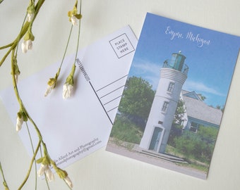 4" X 6" Postcard's Set of 5 Michigan Lighthouse Photo Collection