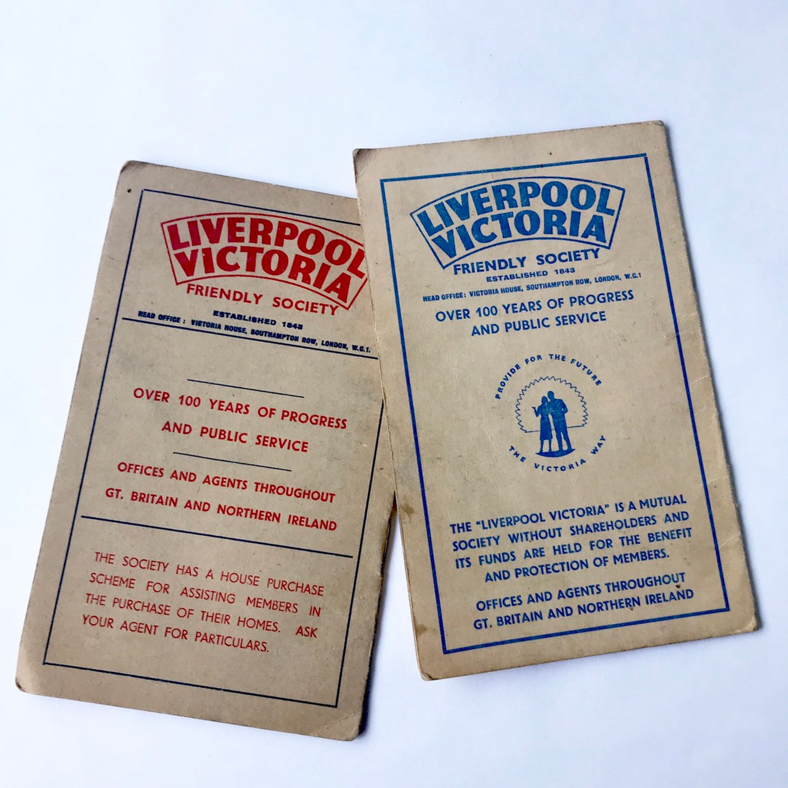Liverpool Victoria Insurance Book // livre de réception Etsy