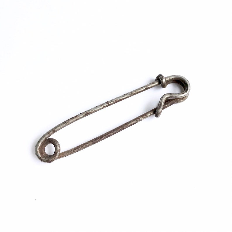 Antique Safety Pin / Laundry Pin / Vintage Safety Pin Etsy