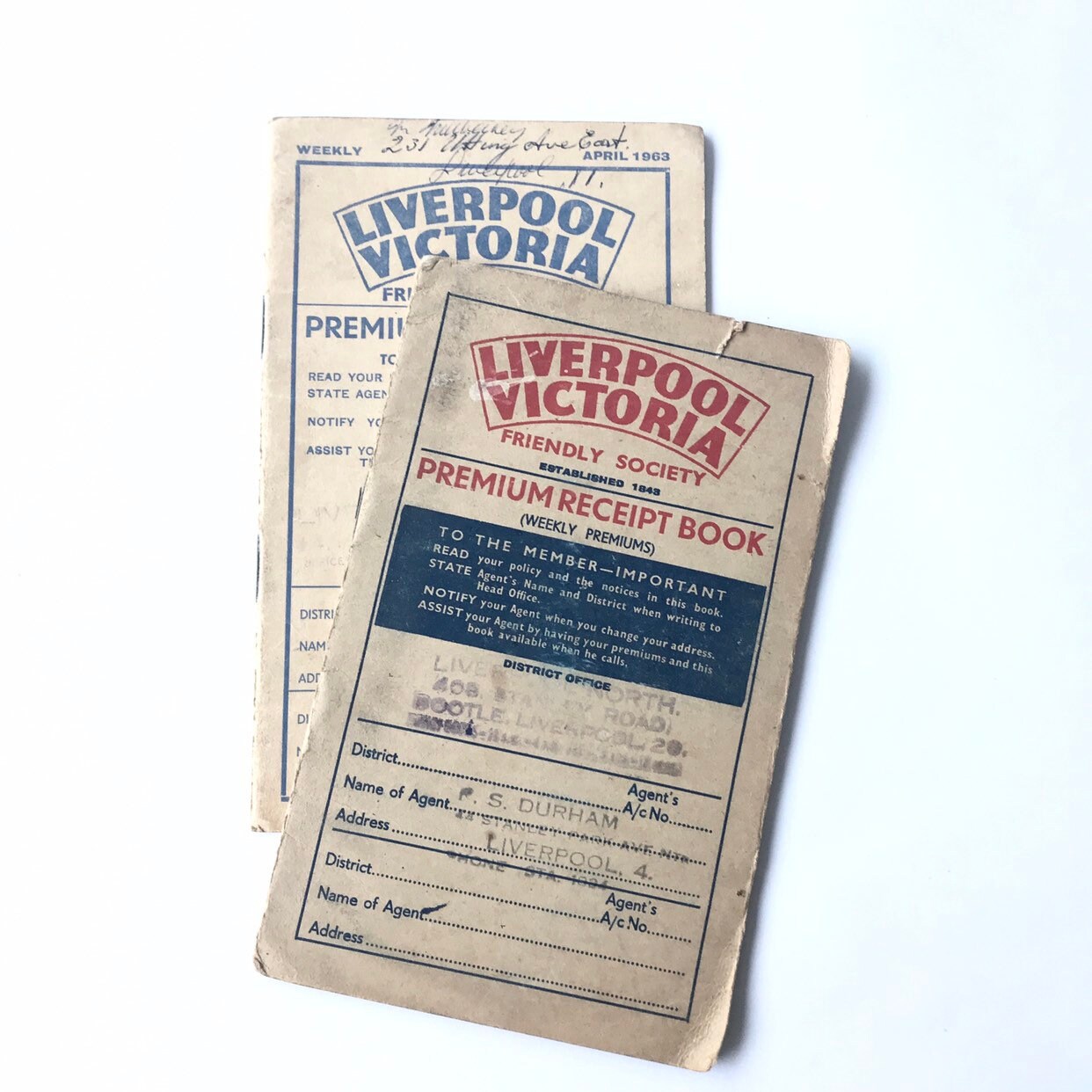 Liverpool Victoria Car Insurance Claim Liverpool Victoria Insurance Book // livre de réception | Etsy