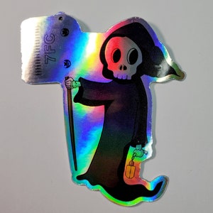 Groom Reaper 3" Holo Sticker