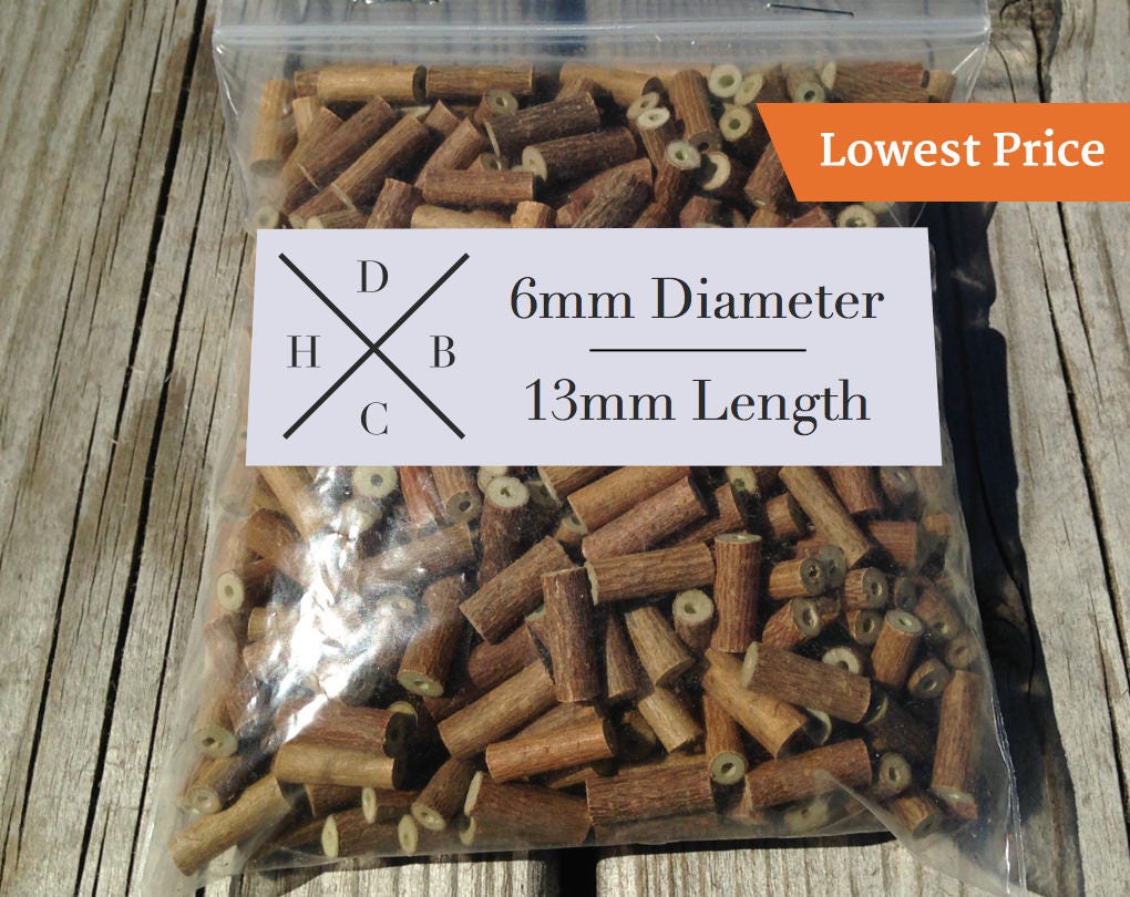 500 Loose Hazelwood Beads Diameter 6mm X Length 13mm Etsy