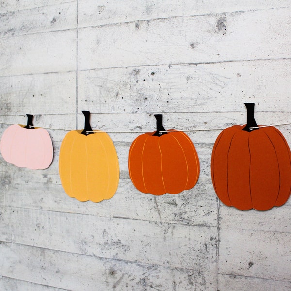 Printable Pumpkin Banner | Instant Download | DIY Autumn Decor
