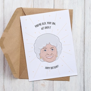 Gouden meisjes Sophia afdrukbare verjaardagskaart |  Lastminutekaart | Pdf-download | Grappig citaat
