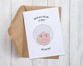 Golden Girls Sophia Printable Birthday Card |  Last Minute Card | PDF download | Funny Quote