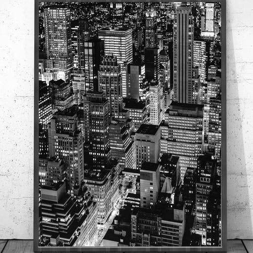 New York Art Black and White Photography New York City Print Etsy
