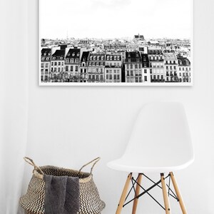 Paris Printable Art, Black and White Print, Paris Houses Wall Art ...