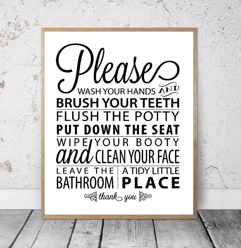 Bathroom Wall Art Goodmorning Gorgeous Print Hello Handsome | Etsy Canada