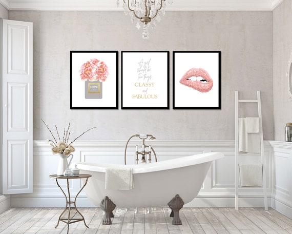 Fashion Prints Love Perfume Wall Art Set of 3 Cch Quote -  Sweden