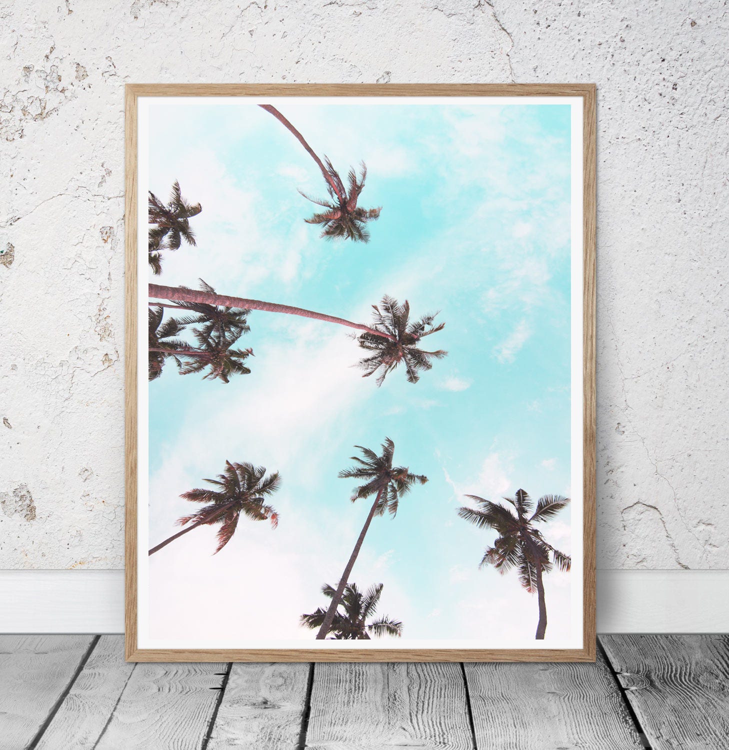 Palm Trees Print Tropical Wall Art Digital Download Etsy Canada