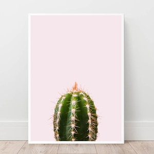 Cactus Print, Printable Wall Art, Blush Pink Art, Home Decor, Desert Print, Cactus Print, Nordic poster, Digital Download, Bohemian Cactus