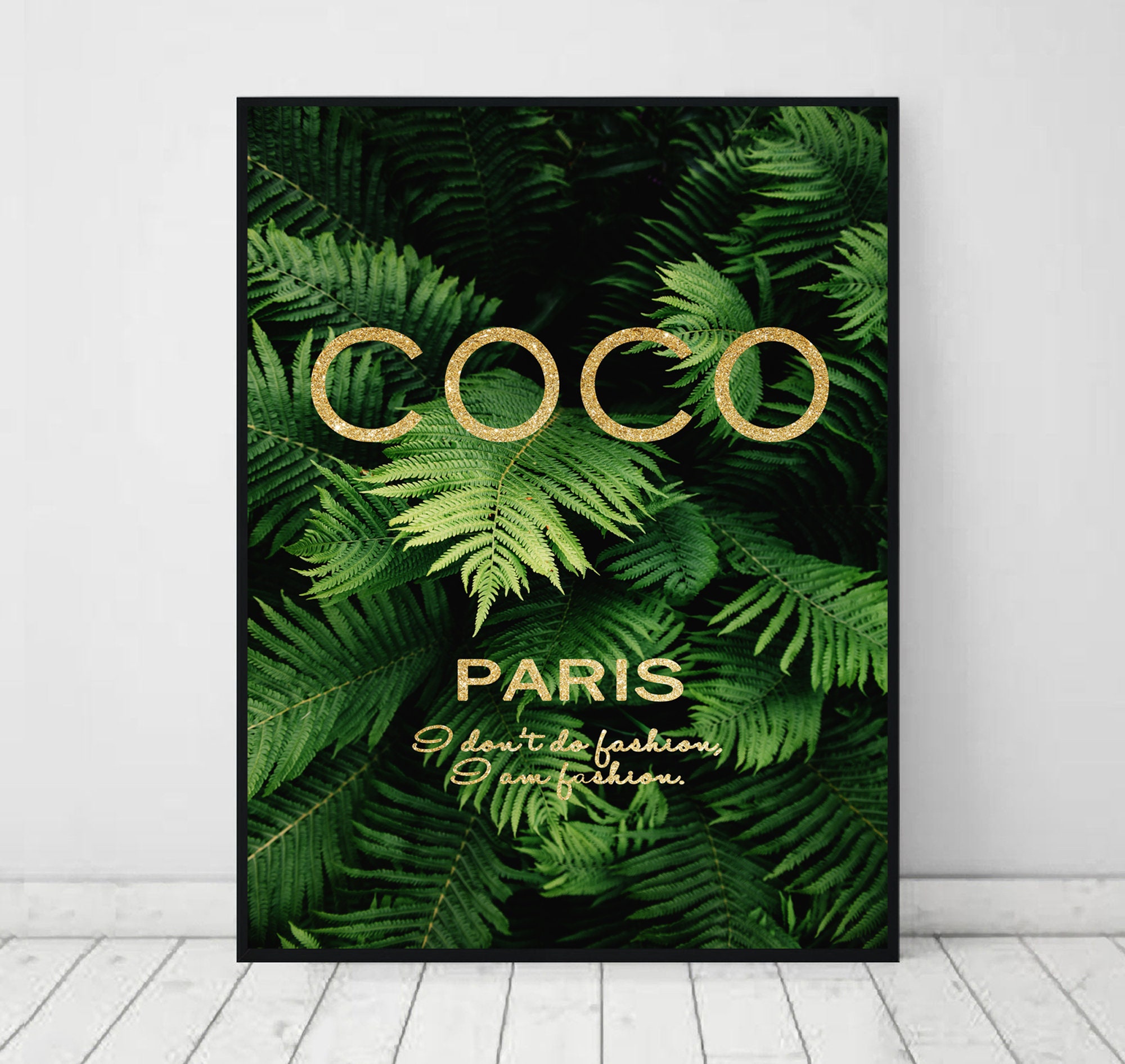 Black and gold Posters dahlia art Print Fashion Wall Art Inspirational Quote Vanity Decor Coco Paris Print Dressing Room Art Set of 3