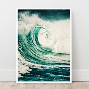 Ocean Print, Sea Wall Art, Ocean Printable, Ocean Printable Art, Ocean Wave Print, Wave Wall Art, Wave Printable, Sea Print, Sea poster