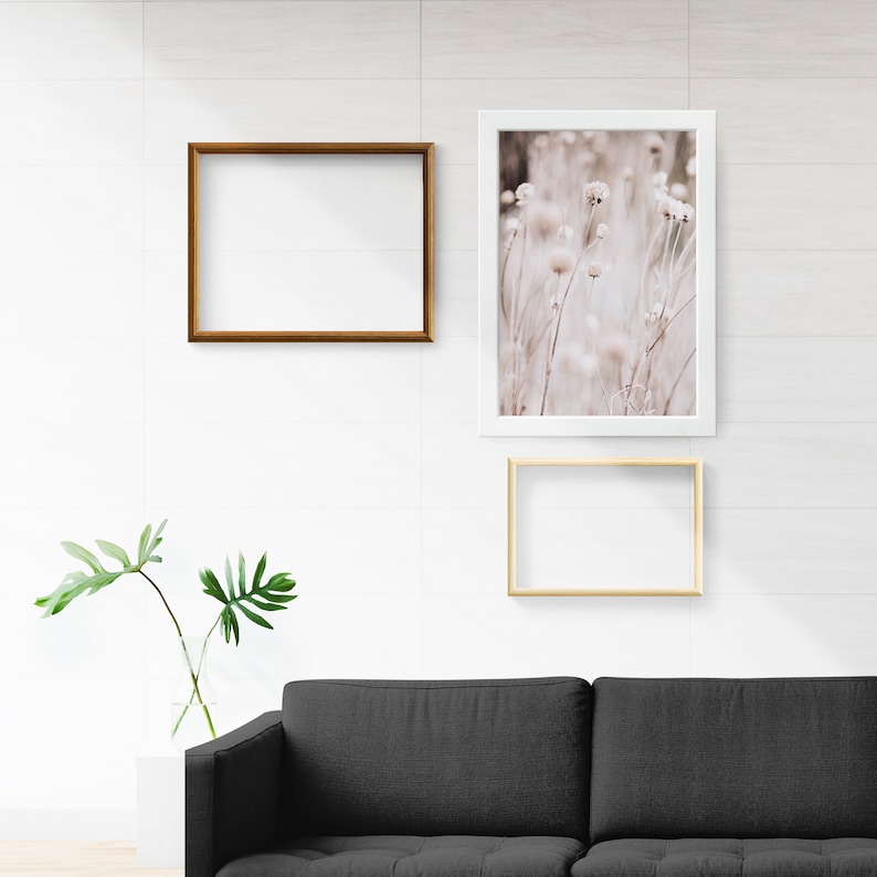 Neutral poster plants wall art minimal beige pink printable farmhouse decor nordic art cotton grass poster digital pastel colors art