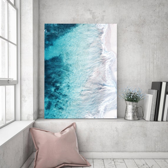 Ocean Print Waves Printable Art Abstract Wall Art Aerial | Etsy