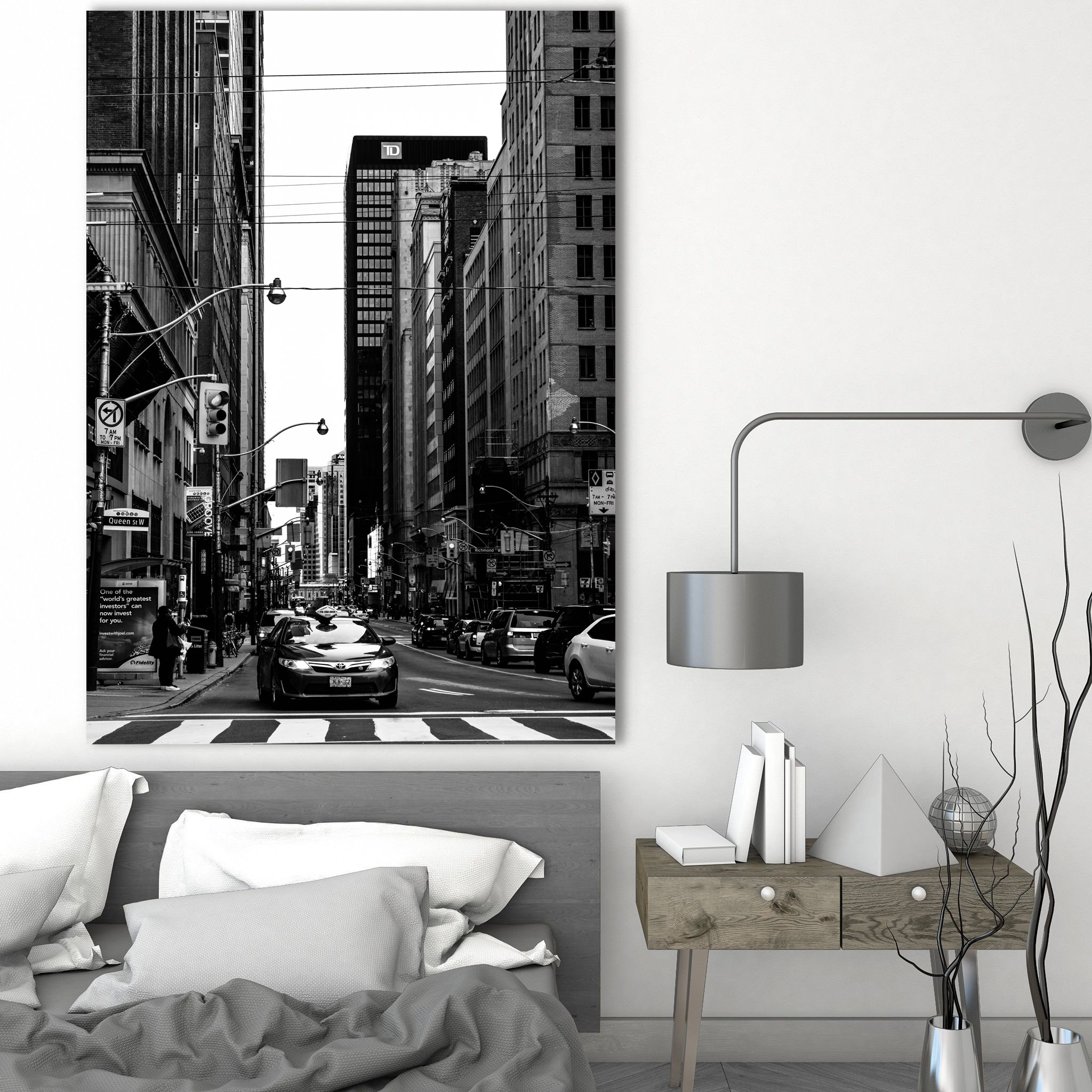 Toronto Print Black and White Wall Art Urban City Etsy Canada