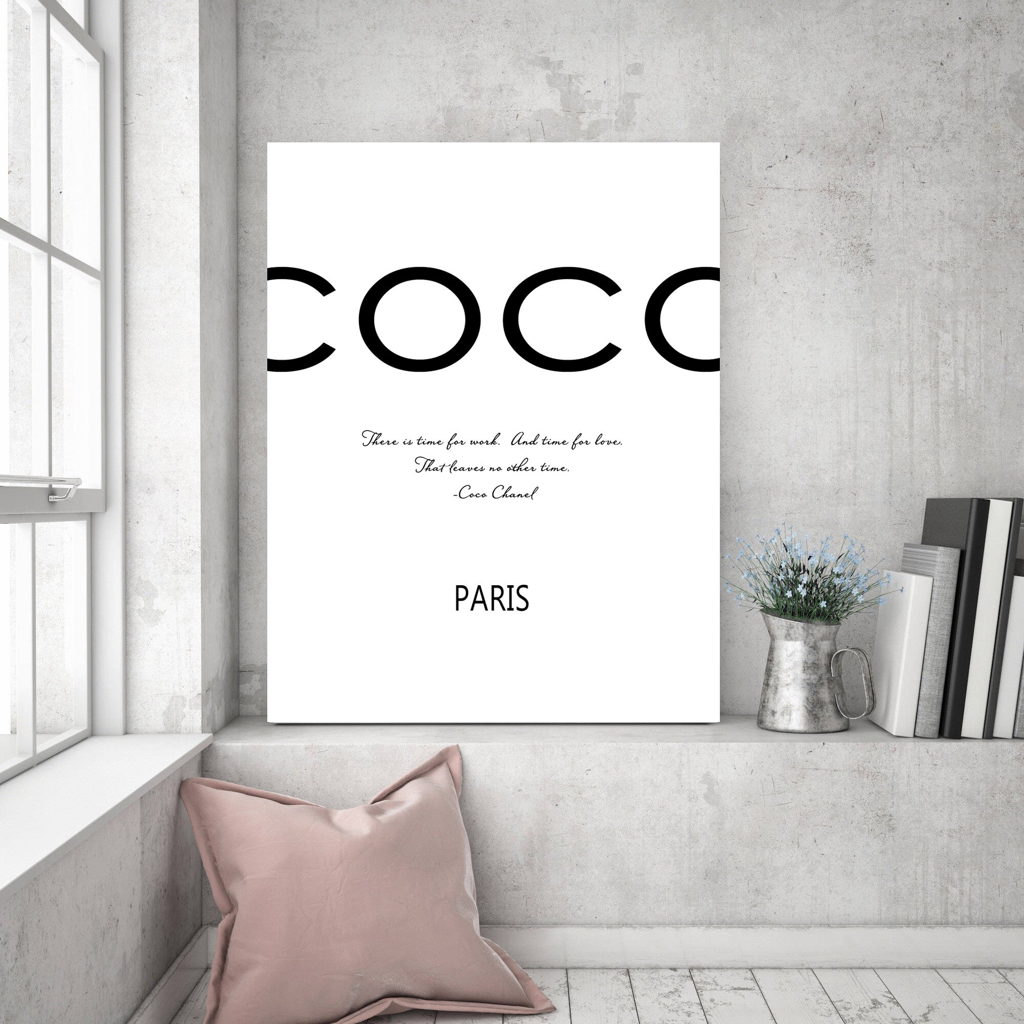 Coco Chanel print Quote Printable Digital Fashion Wall Art ...