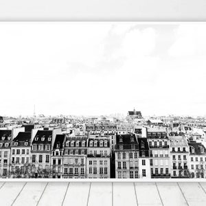 Paris Printable Art, Black and White Print, Paris Houses Wall Art ...
