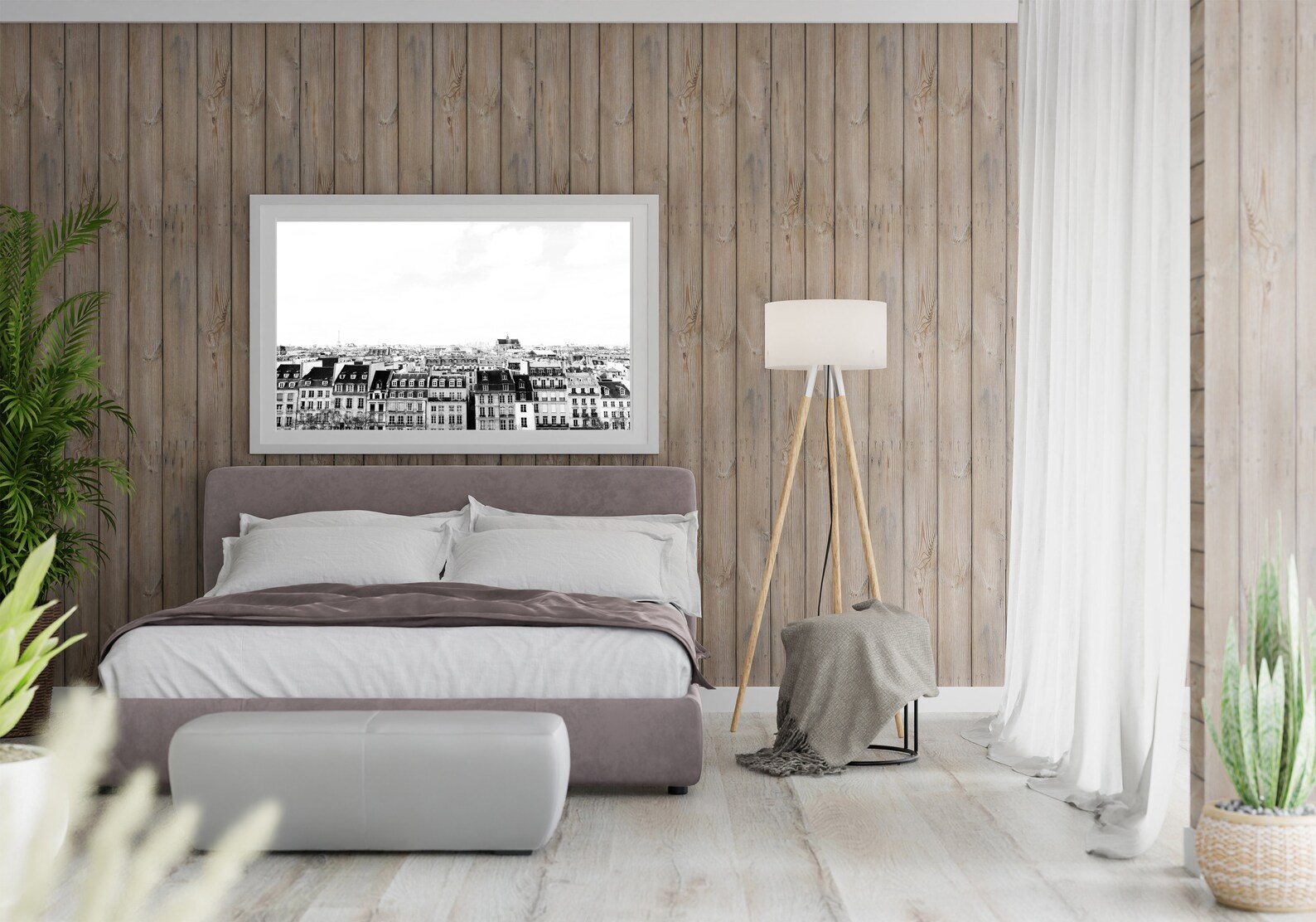 Paris Printable Art Black and White Print Paris Houses Wall - Etsy