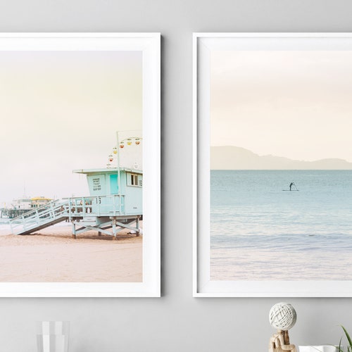 Path to Ocean Poster Beach Wall Decor Set of 2 Posters Set of 2 Wall