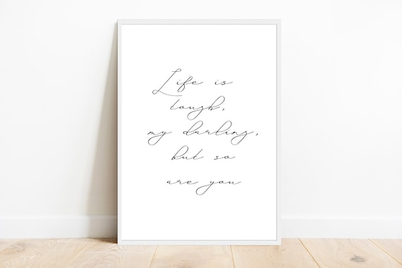 Inspirational Quote Print – Minimalist Typography Art (Digital Download)