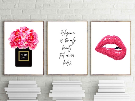 Pink Chanel Wall Art 