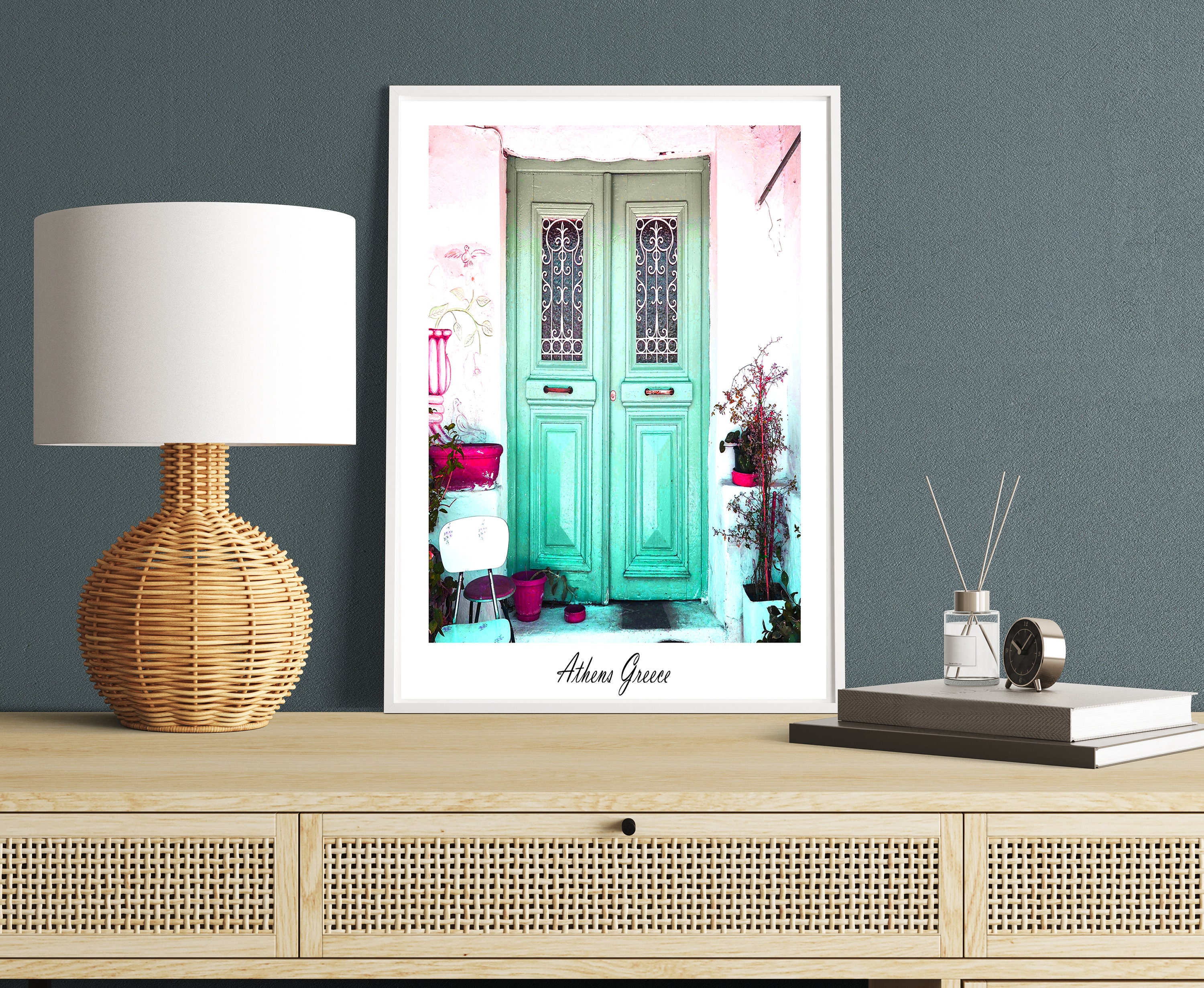 Door Printable Art Greece Print Rustic Door Wall Artathens Etsy Canada