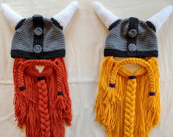 Crochet Viking Hat With Beard Free Pattern