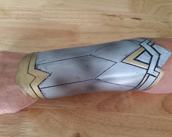 Wonder Woman Bracers Rigid 3D Custom Printed - Thin Plastic (PLA)