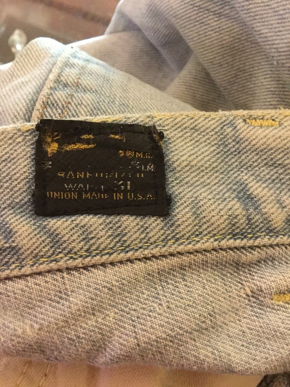 Early 60's black label Lee jeans FREE SHIPPING usa - Gem