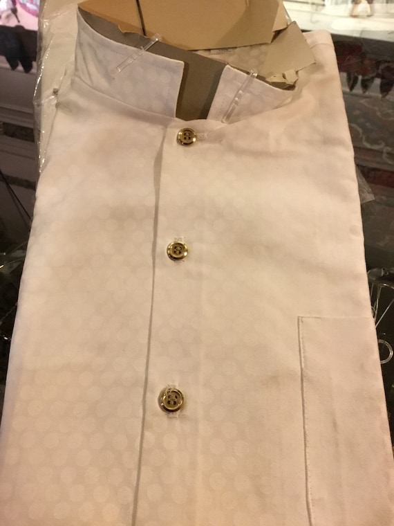 1960s new in package Nehru cotton shirt
