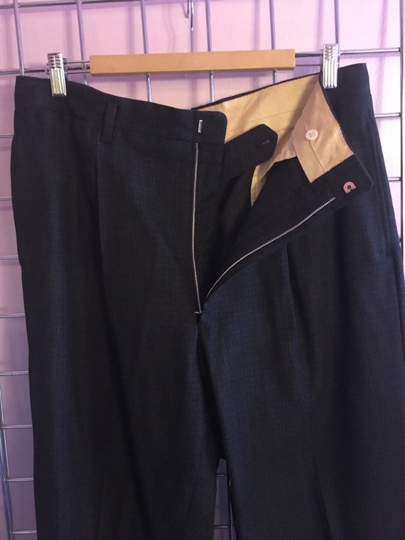 1950s wool single Pleated Trousers