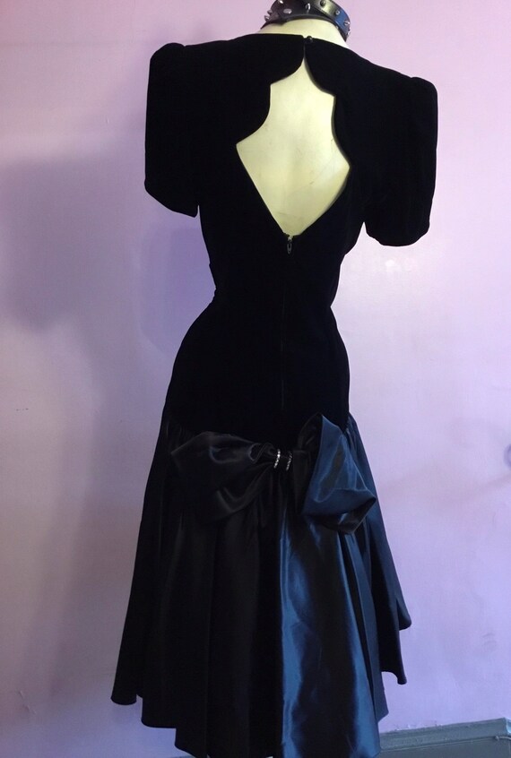 Elegant Velvet and Satin Party dress