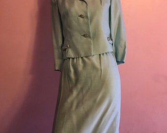 1960s Pale Turquoise Suit