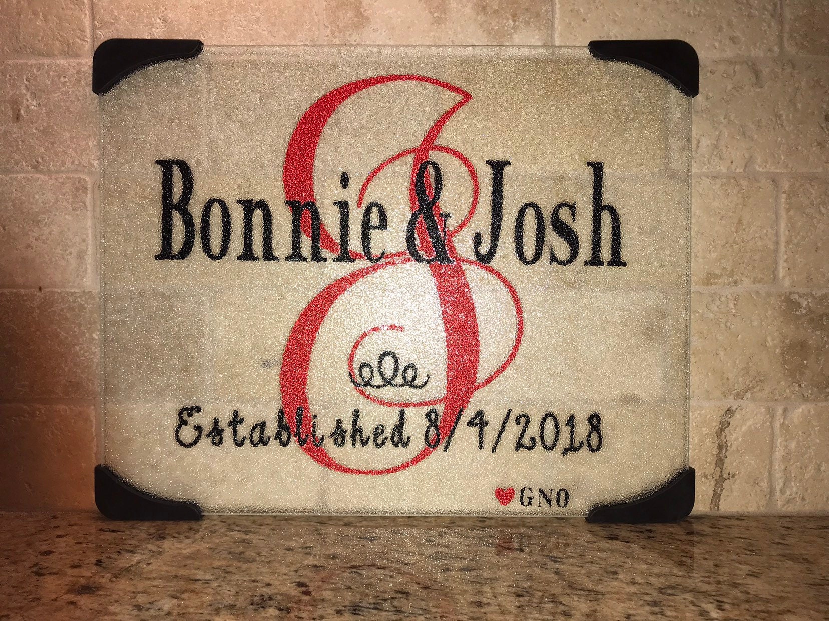 Personalized Glass Cutting Board custom Etsy