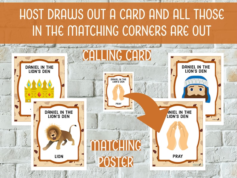 Faith-Building Bible Game for Kids | Daniel in the Lion's Den 4 Corners ...