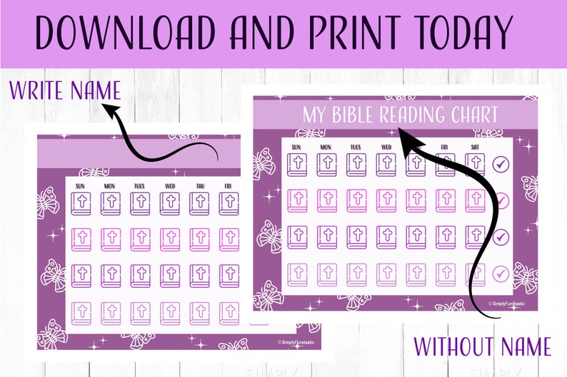 Butterfly Bible Reading Charts Bible Chart Butterfly Chart Bible Lesson