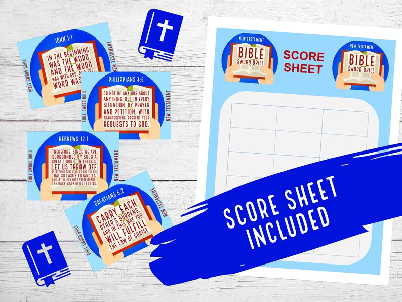 New Testament Bible Sword Drill Game Bible Game Find the Verse