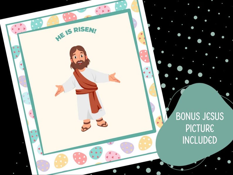 Easter Scavenger Hunt Christian Printable Resurrection Egg Hunt Game — free download