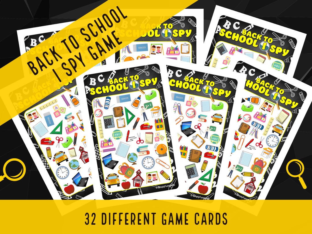 Back to School I Spy | School Seek and Find Printable Activity ...
