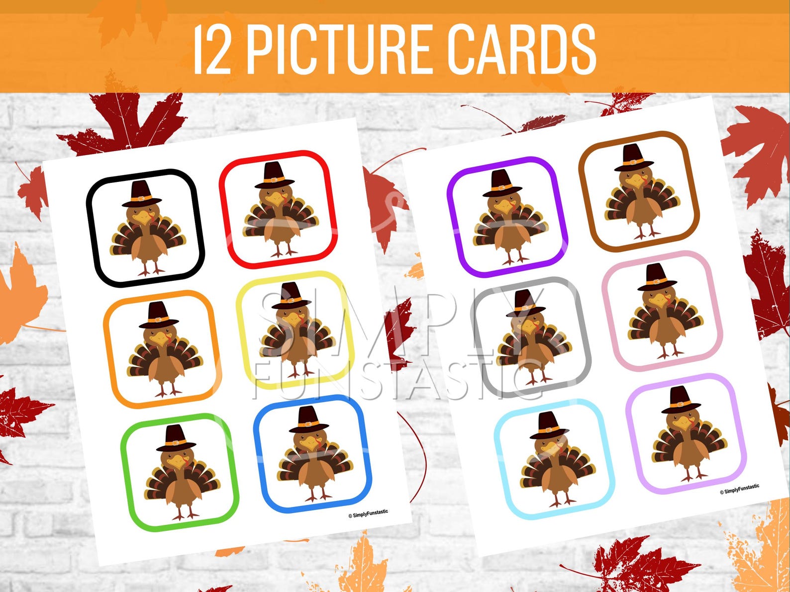 Thanksgiving Turkey Hunt Game for Kids, Printable Children Turkey ...