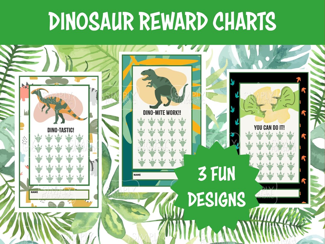 Dinosaur Reward Charts: Classroom & Homeschool Incentive (instant ...
