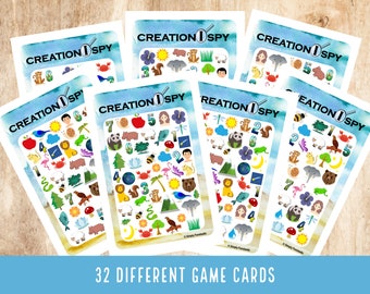Creation I Spy Game: Bible Seek & Find Printable (Digital Download)