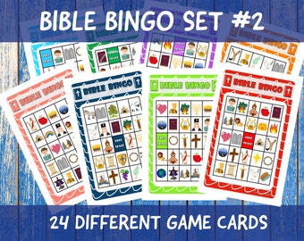 Bible Bingo Set #2: Sunday School Game (Instant Download)