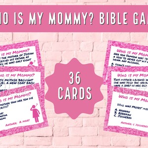 Mother's Day Game | Who is Your Mommy? Bible Game | Mothers in the ...