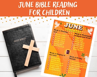Kids June Bible Reading Plan: Scripture Chart & Journal (PDF)