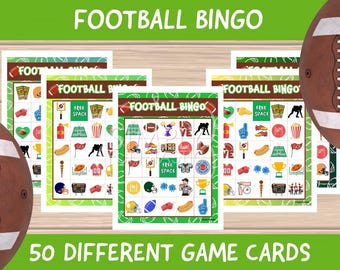 Football Bingo Game: Fun Printable Party Activity (Download & Print)