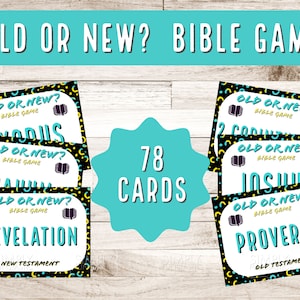 Old Or New? Bible Game | Books of the Bible Game | Christian Game | Youth Group Game | Bible Guessing Game | Bible Review | Download & Print