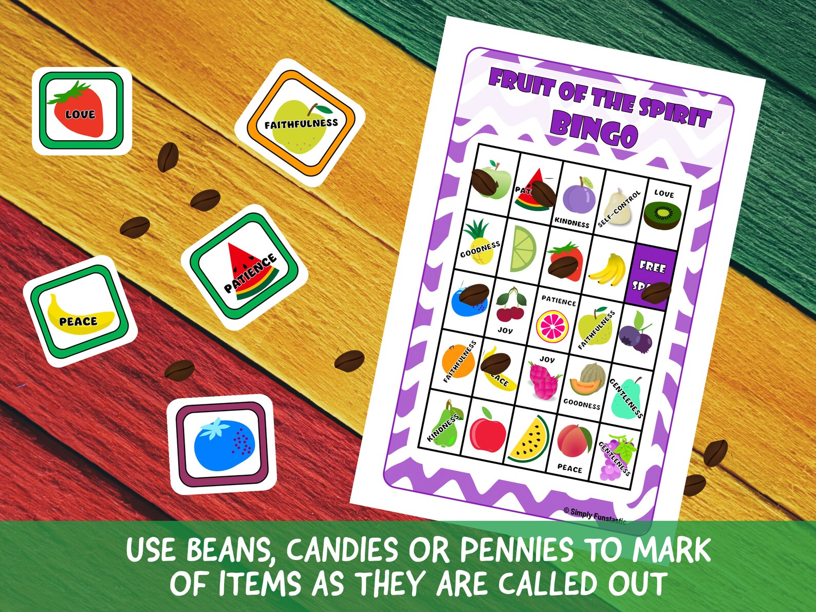 Fruit of the Spirit Bingo | Bible Game | Bible Bingo | Christian Bingo ... Fruit of the Spirit Bingo | Bible Game | Bible Bingo | Christian Bingo ...