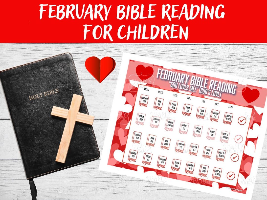 Kids' February Bible Reading Plan 2 : Printable Chart & Journal (PDF ...